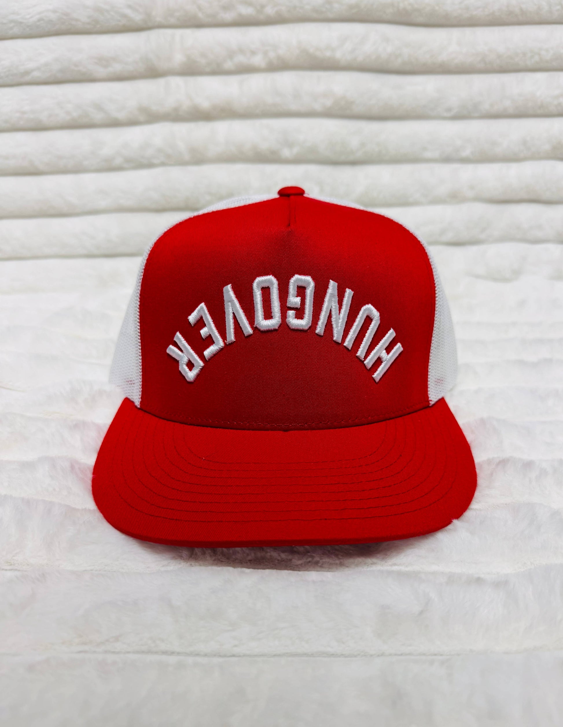 HUNGOVER puff embroidered snapback Trucker Hat