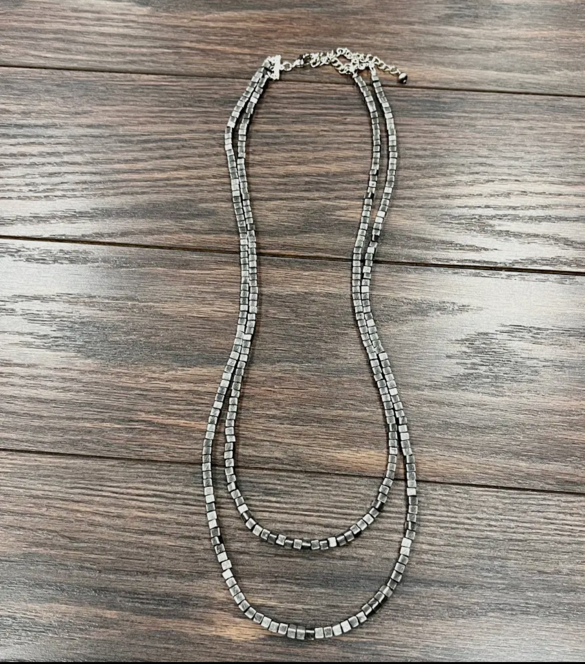 739056, Handmade Square Navajo Bead Necklace