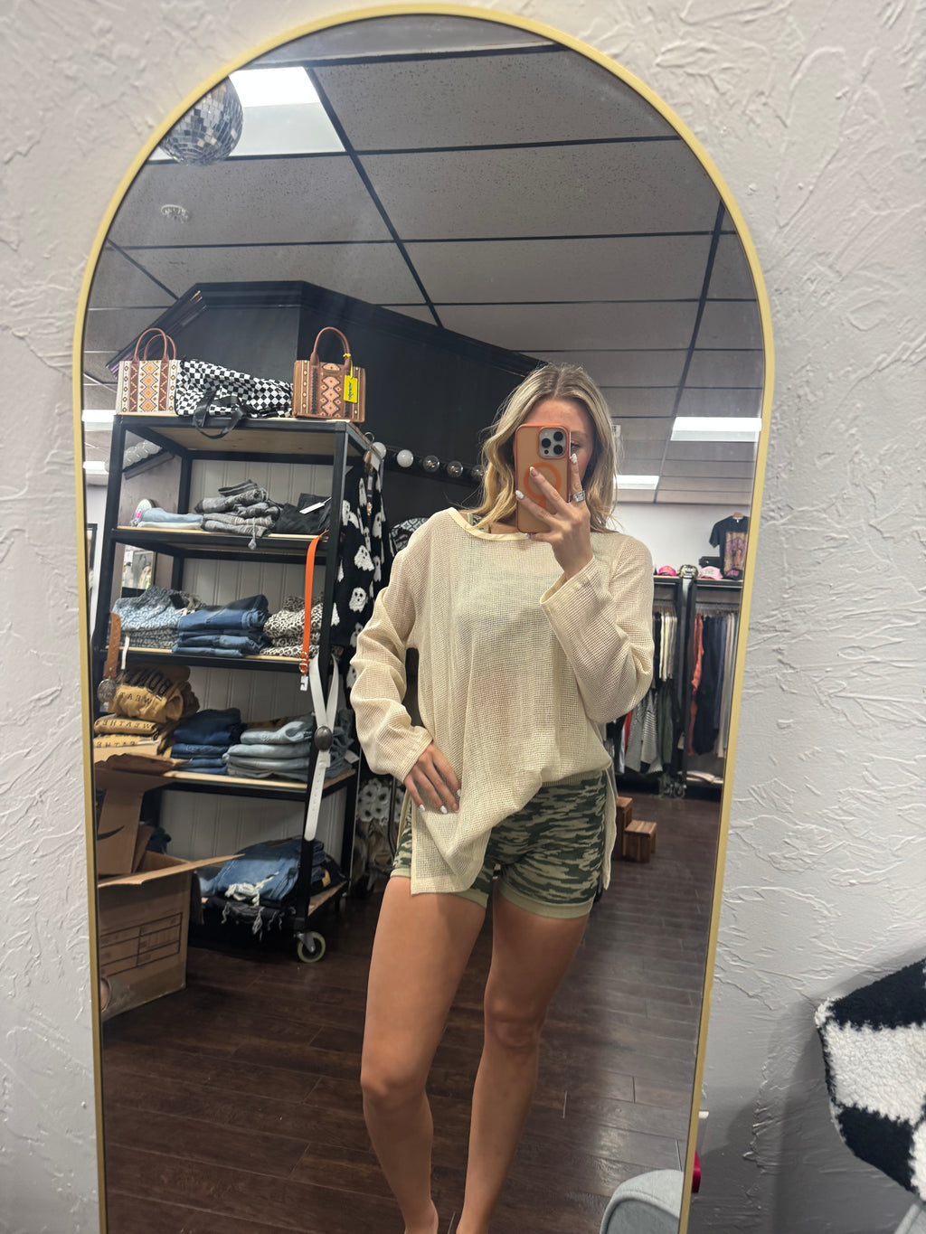 Mellow mesh cotton top