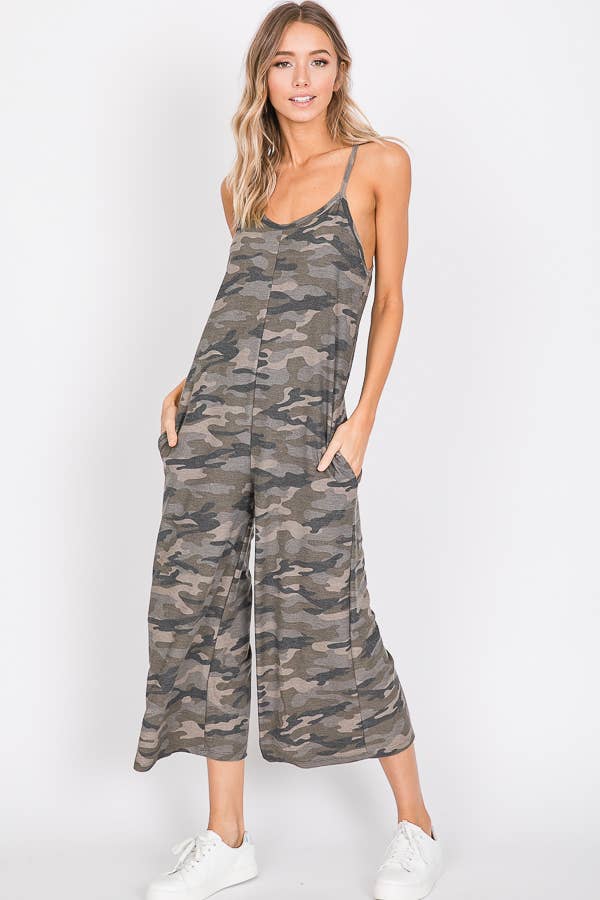 Vintage Camo Chic Women's Jumpsuit J2398
