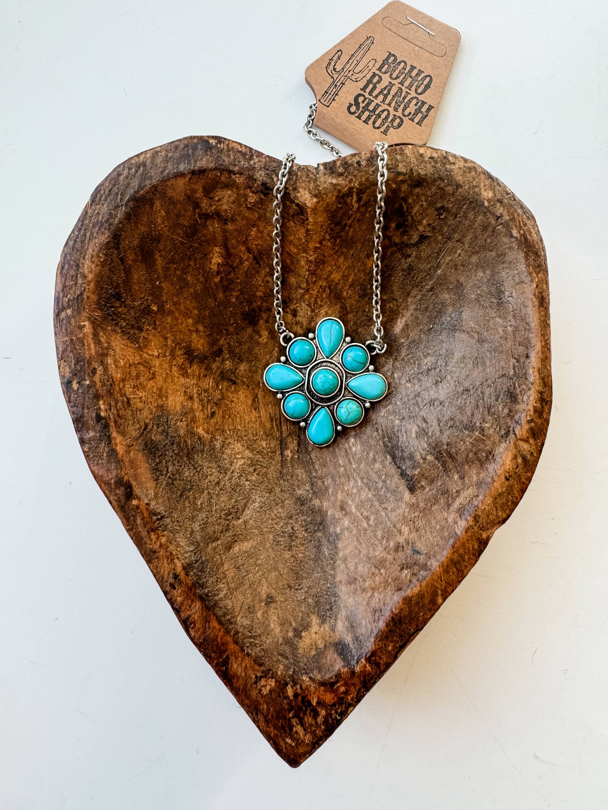 Western Cluster Pendant Necklace