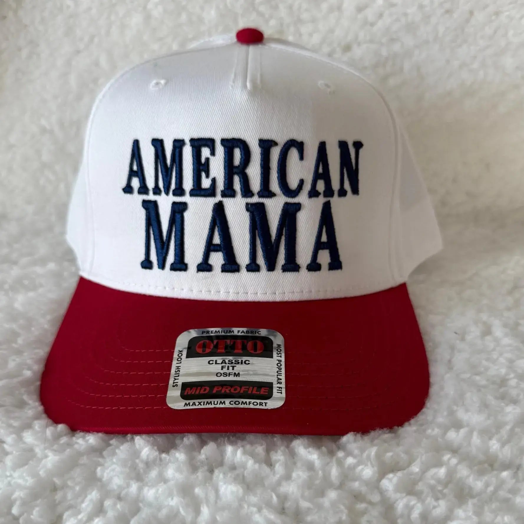 AMERICAN MAMA 3D puff embroidered snapback hat, girl hat