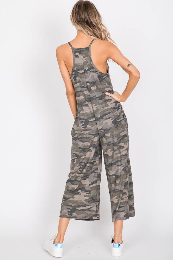 Vintage Camo Chic Women's Jumpsuit J2398