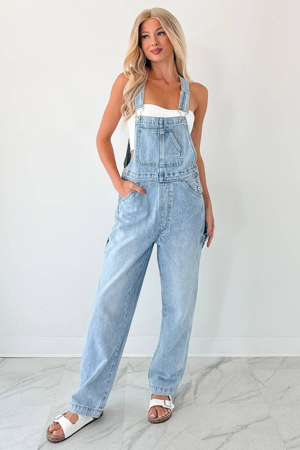 Denim Overalls Jumpsuit