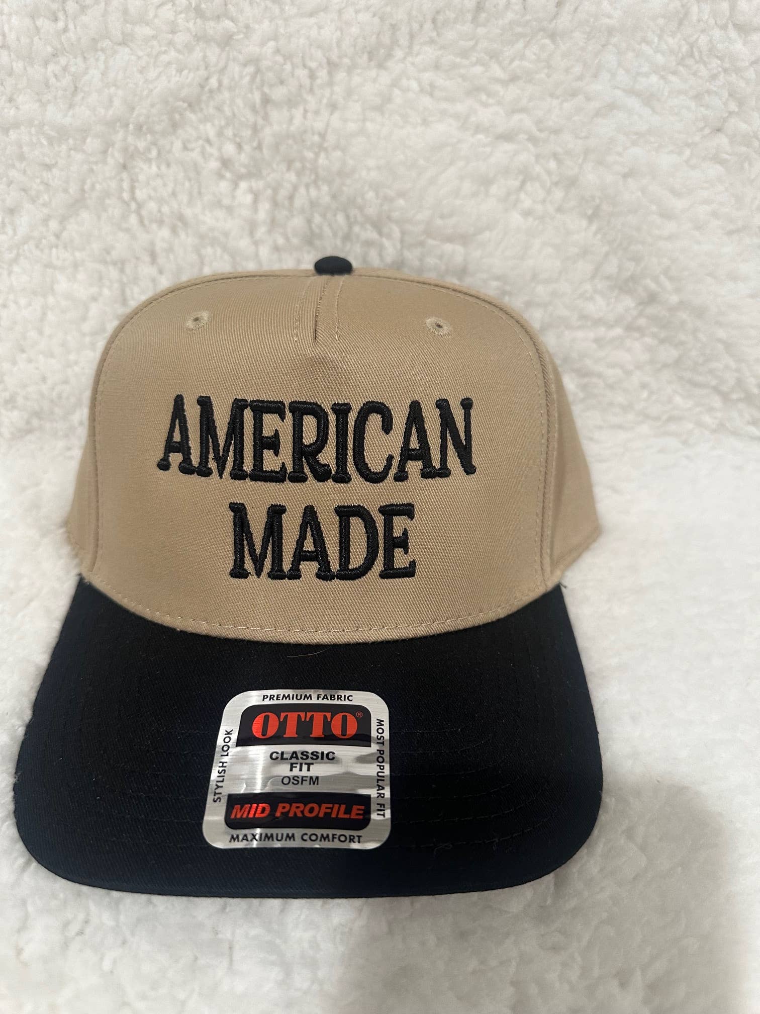 AMERICAN MADE 3D puff embroidered snapback hat