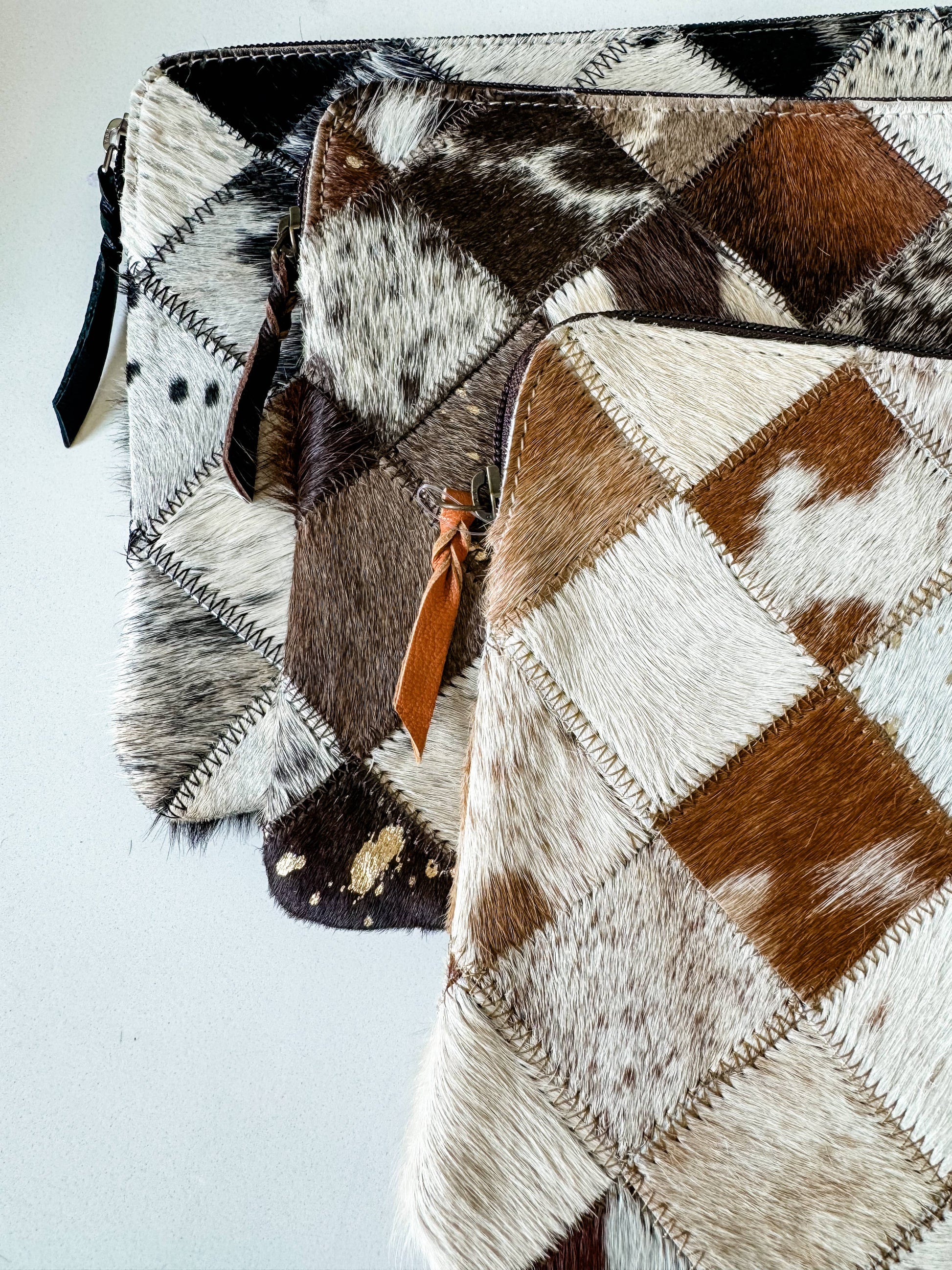 BOHO LUXE LAPTOP tech sleeve computer bag hairon cowhide