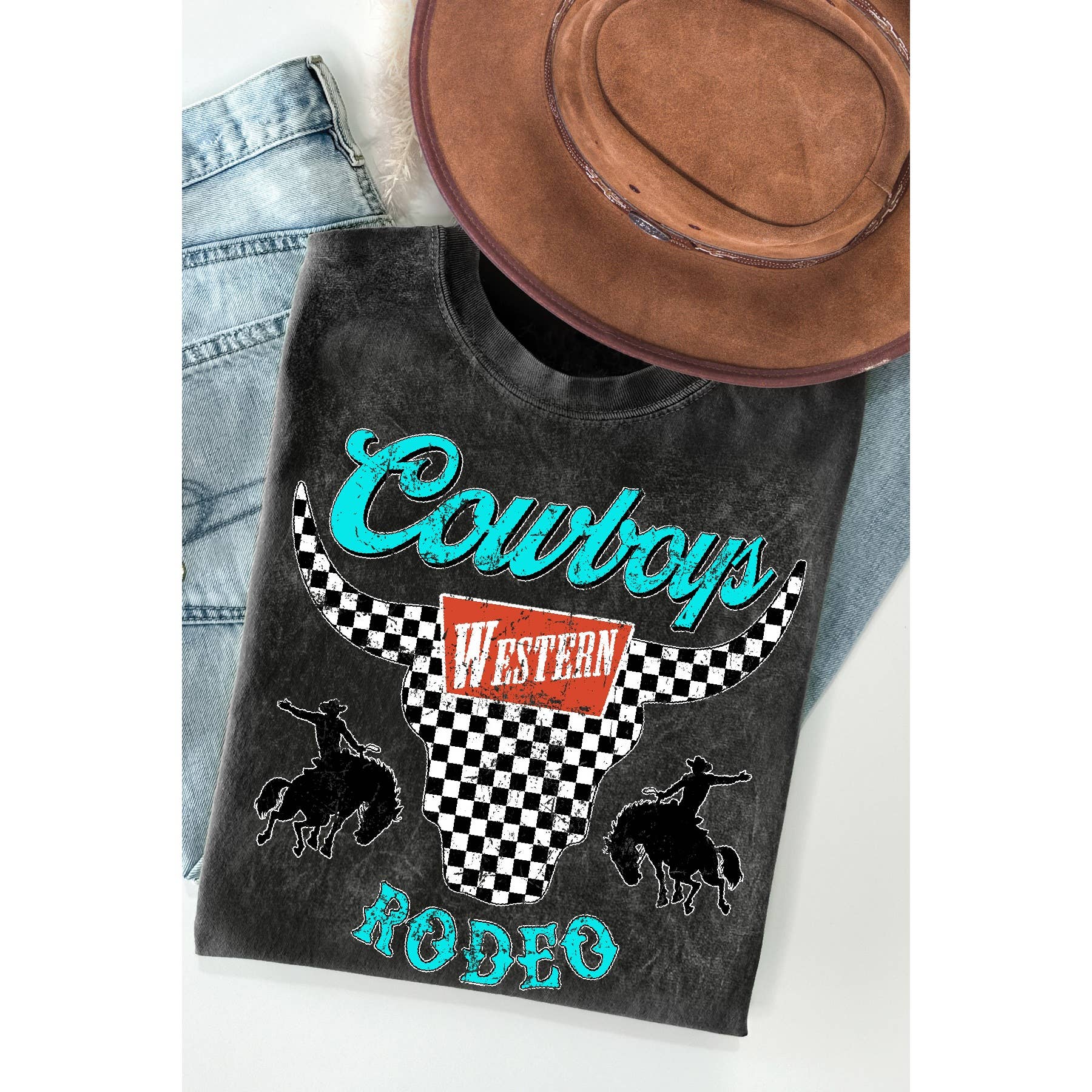 Cowboy Rodeo - Mineral Wash T Shirt