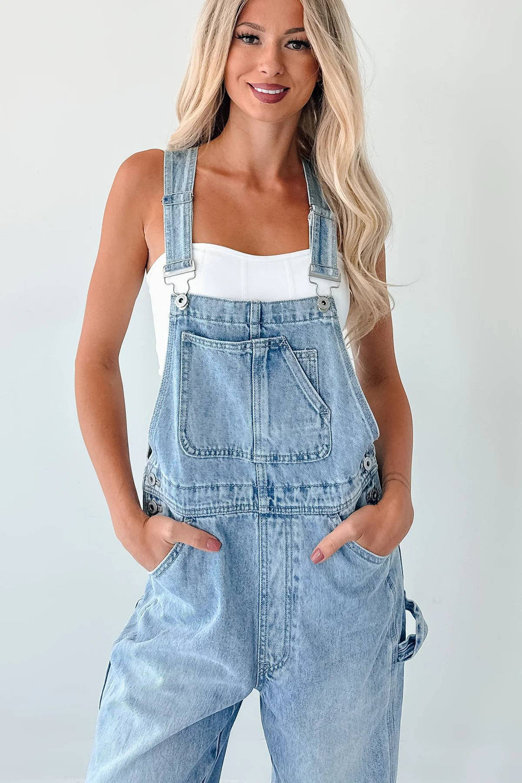 Denim Overalls Jumpsuit