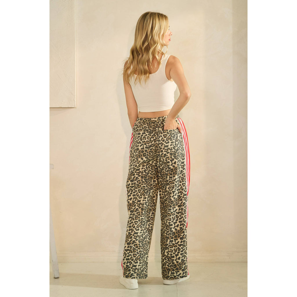 Sport Striped Wide Legged Pants