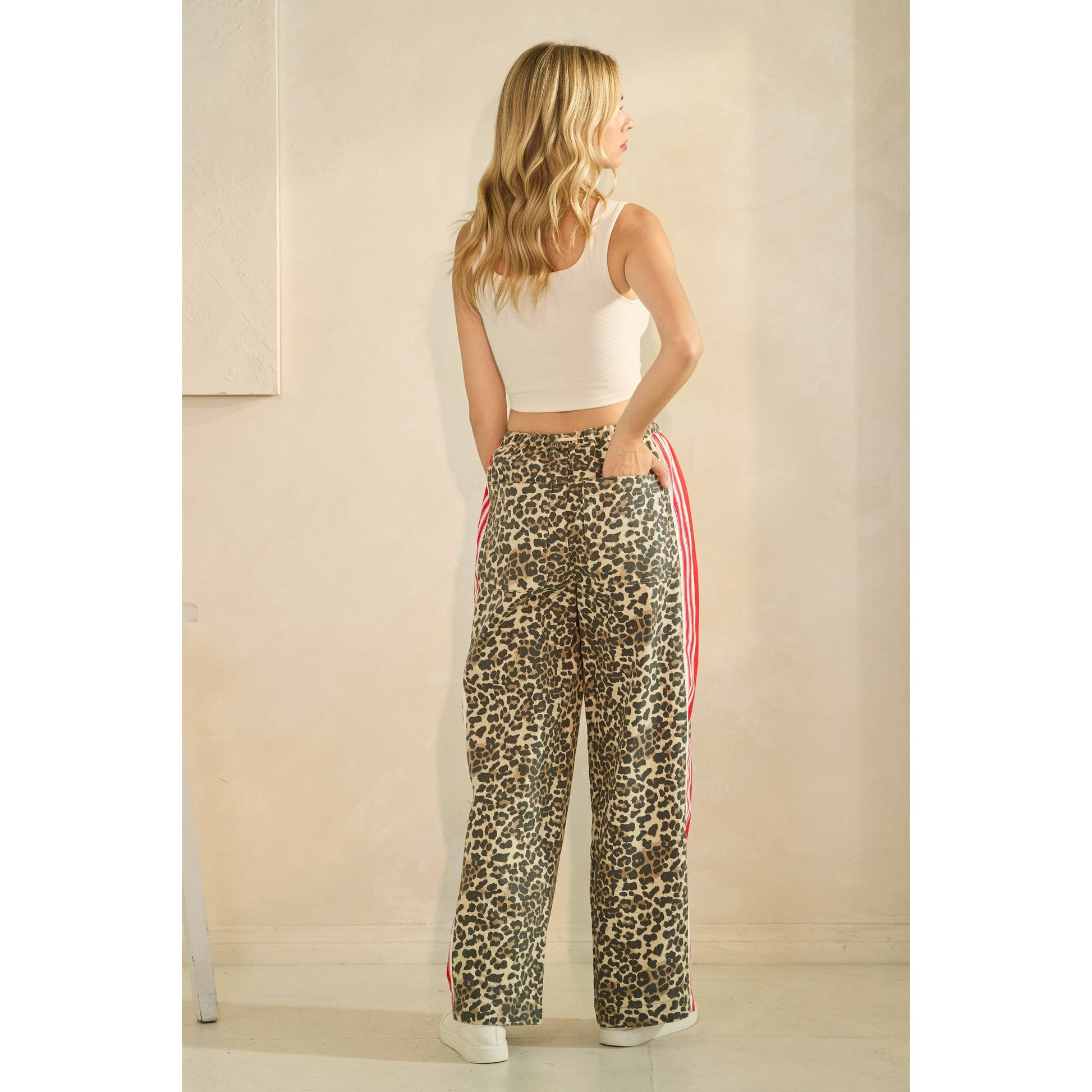 Sport Striped Wide Legged Pants
