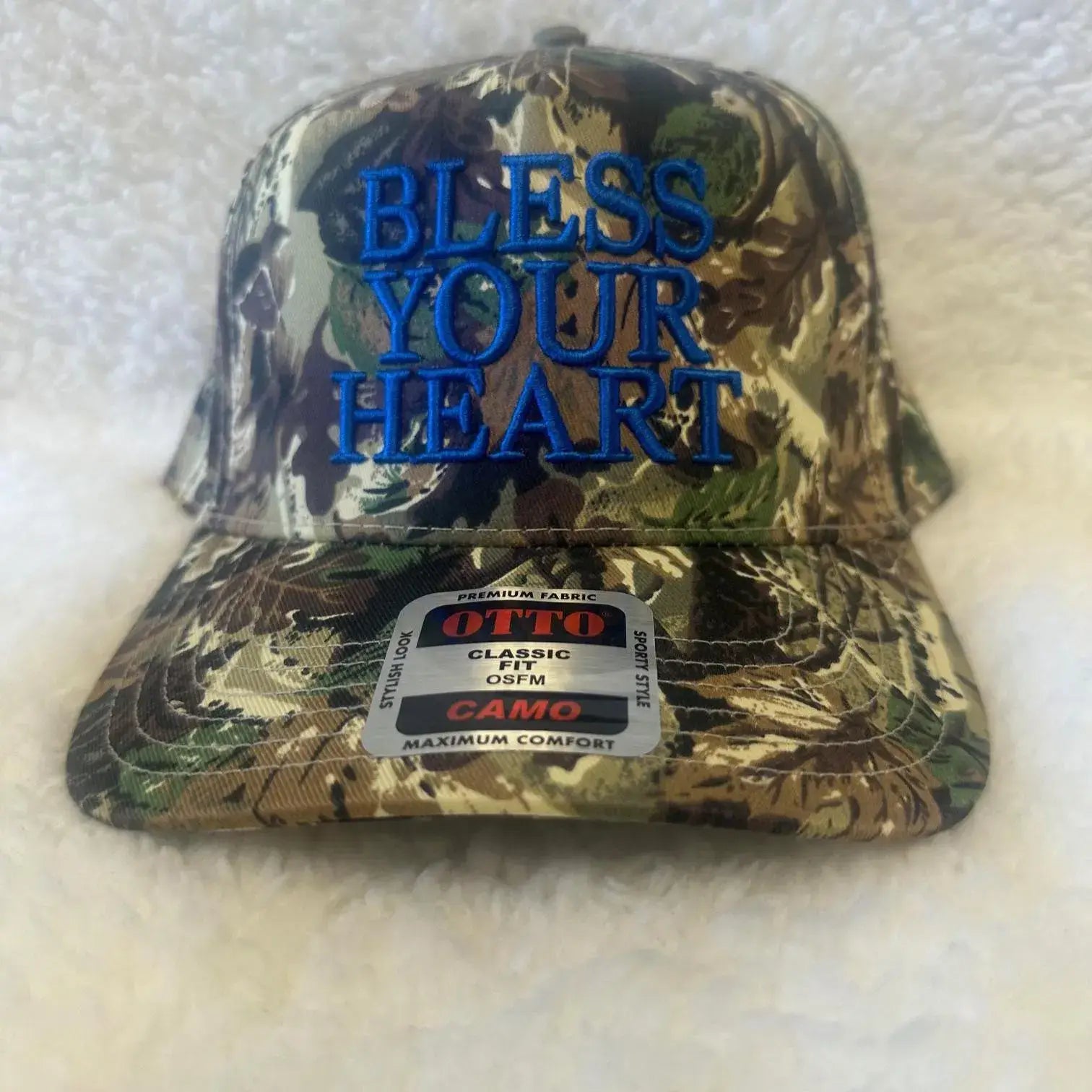 BLESS YOUR HEART cute embroidered Megan Maroney trucker hat