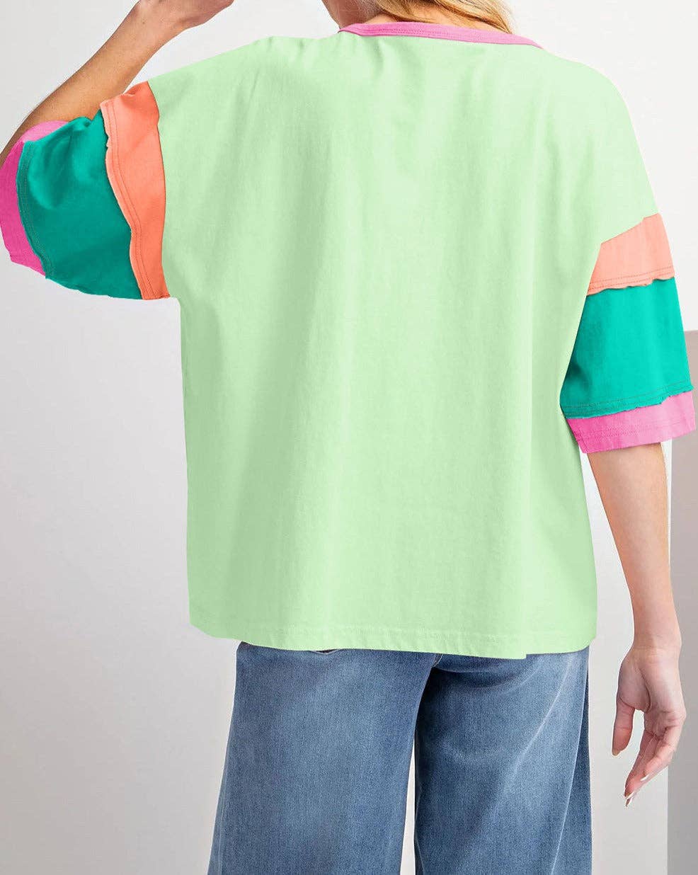 Colorblock 3/4 Sleeve