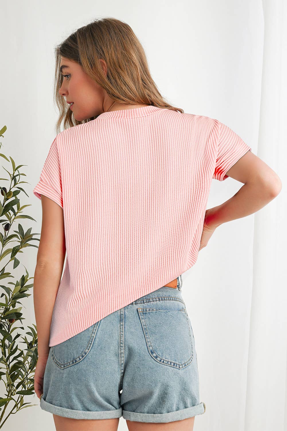 Corded Knit Colorblock Pocketed