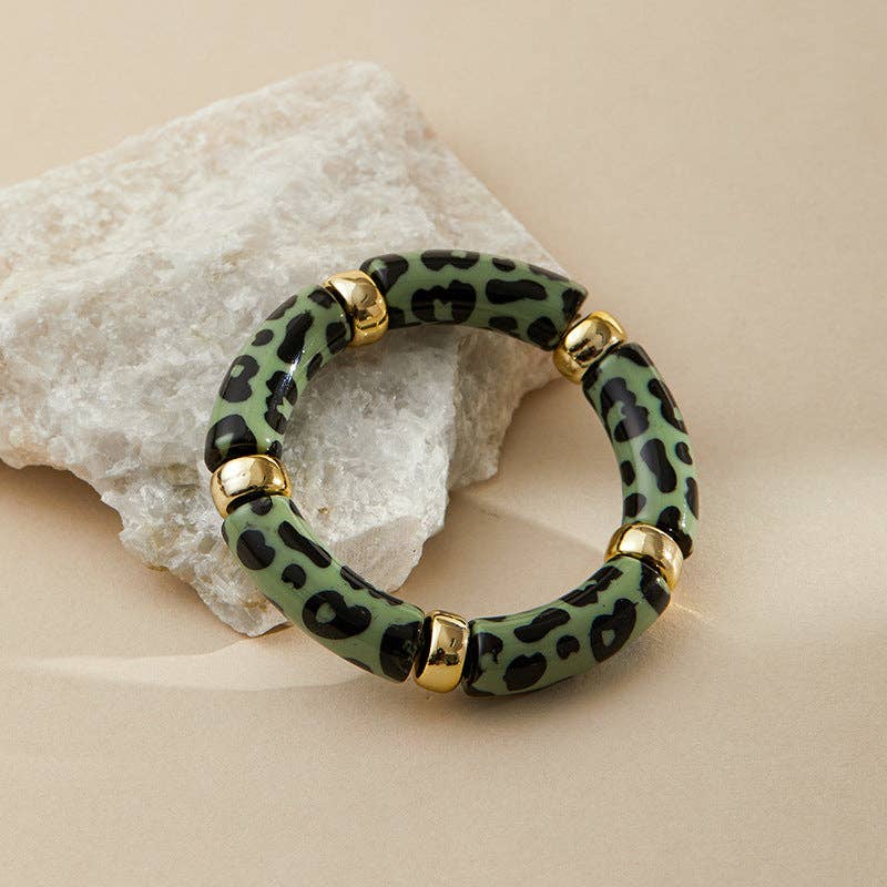 Metal Splicing Print Irregular Bracelets