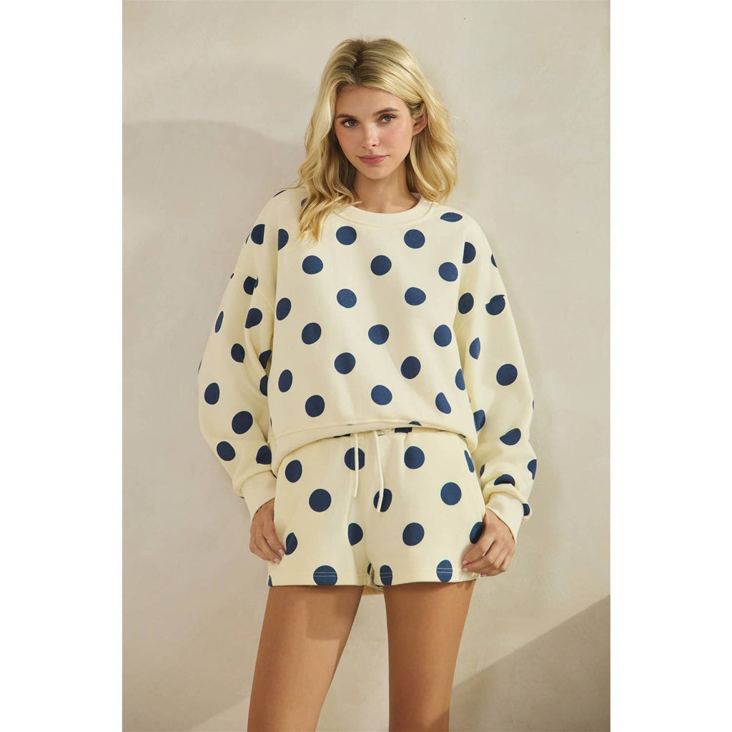 Polka Dot Sweatshorts