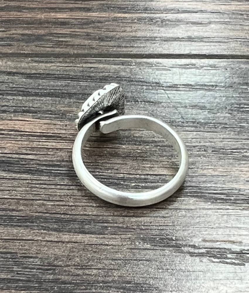 750426, White Turquoise Adjustable Ring