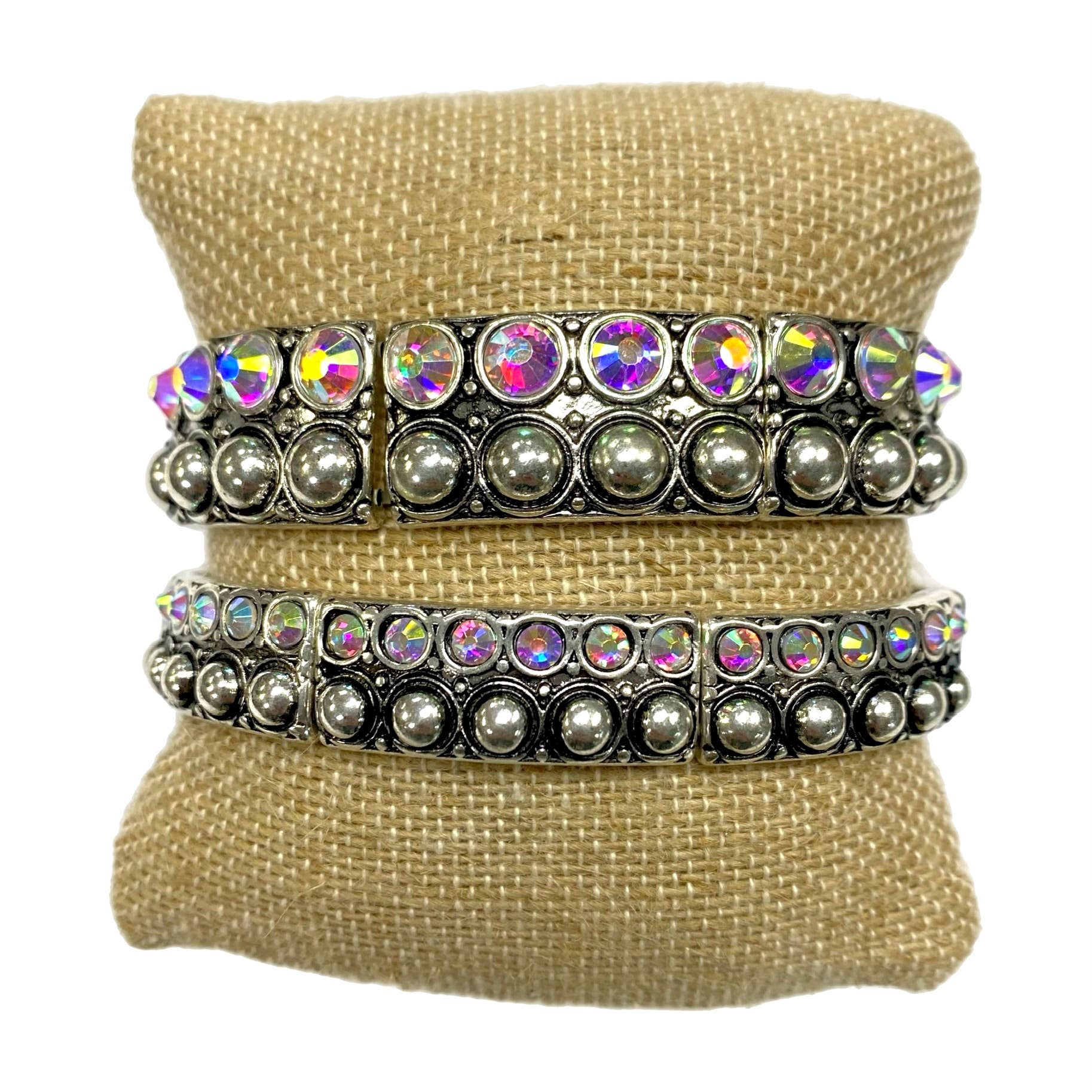 A-MUST-HAVE! Bubble & AB Crystal Stretch Bracelets