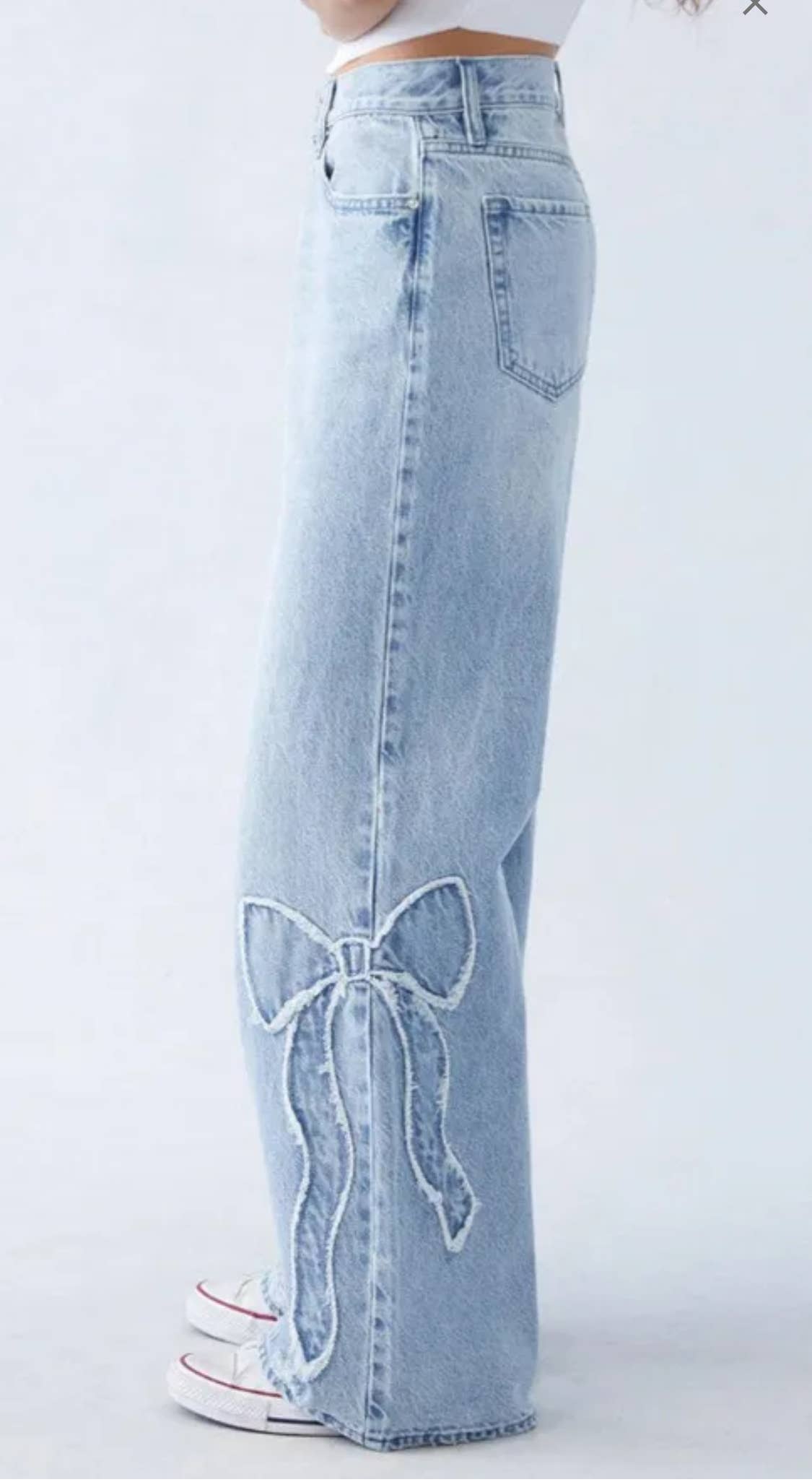 Light Denim Bow Jean