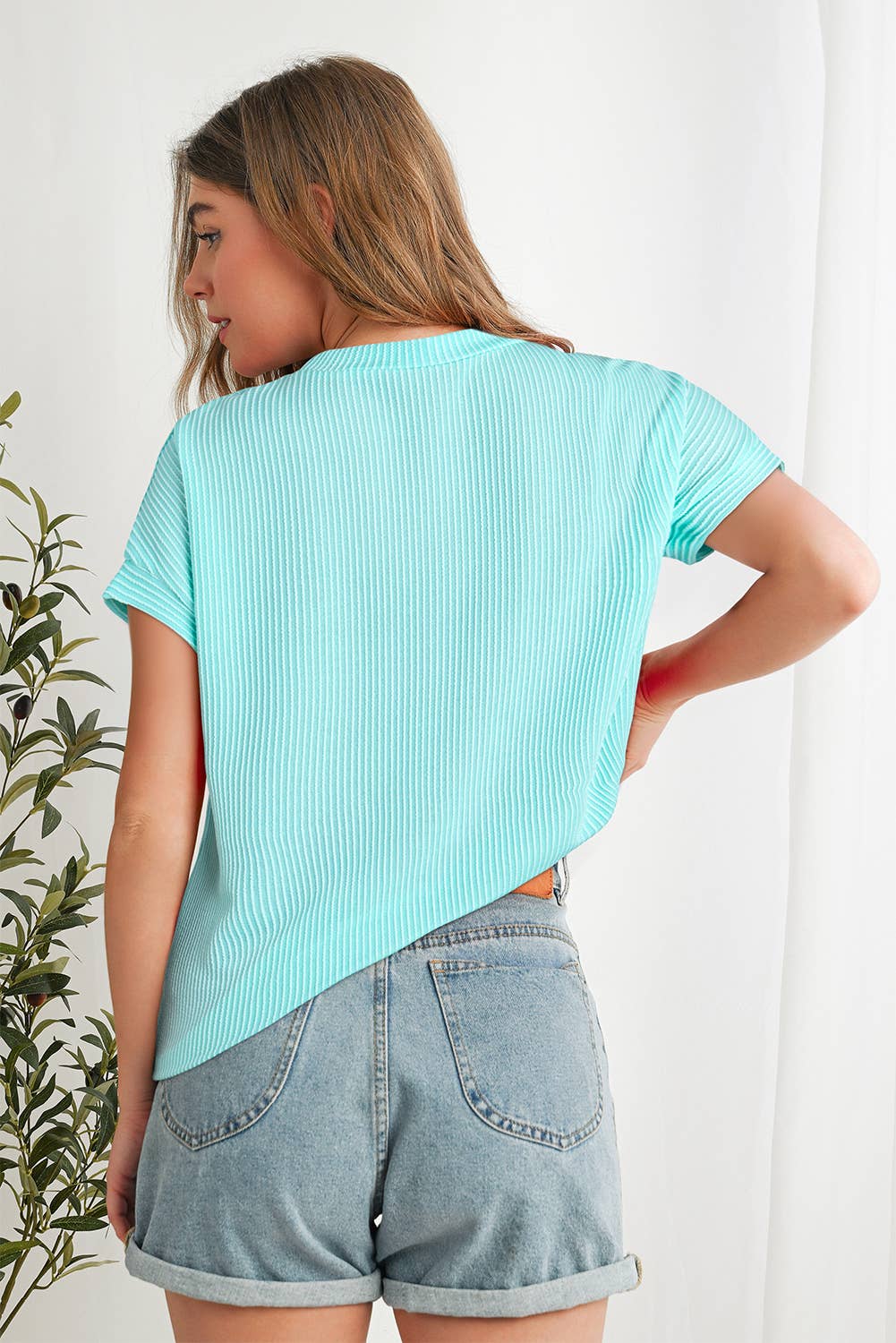Corded Knit Colorblock Pocketed