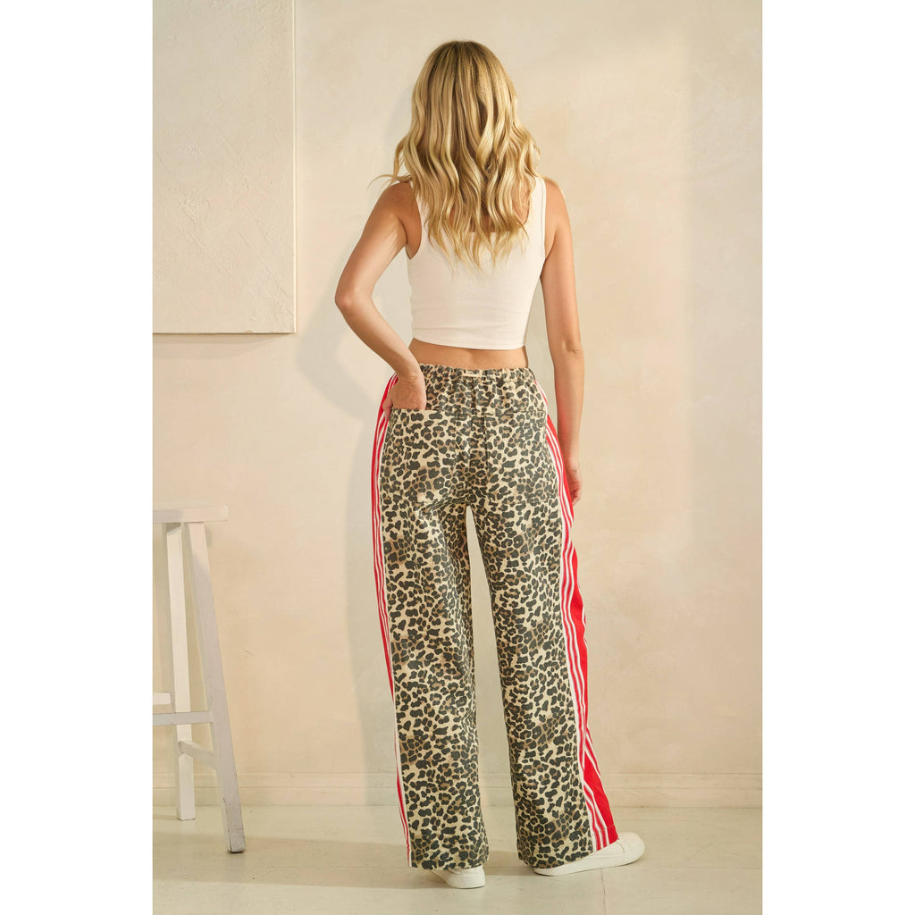 Sport Striped Wide Legged Pants
