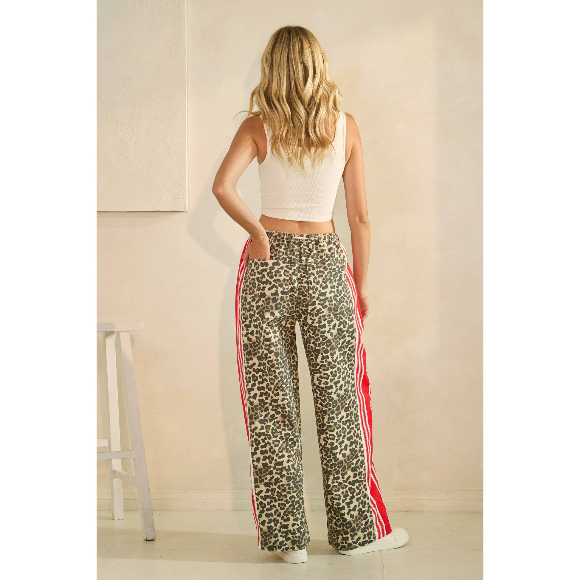 Sport Striped Wide Legged Pants
