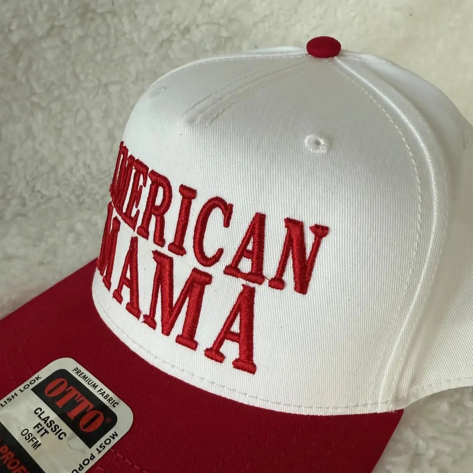AMERICAN MAMA 3D puff embroidered snapback hat, girl hat