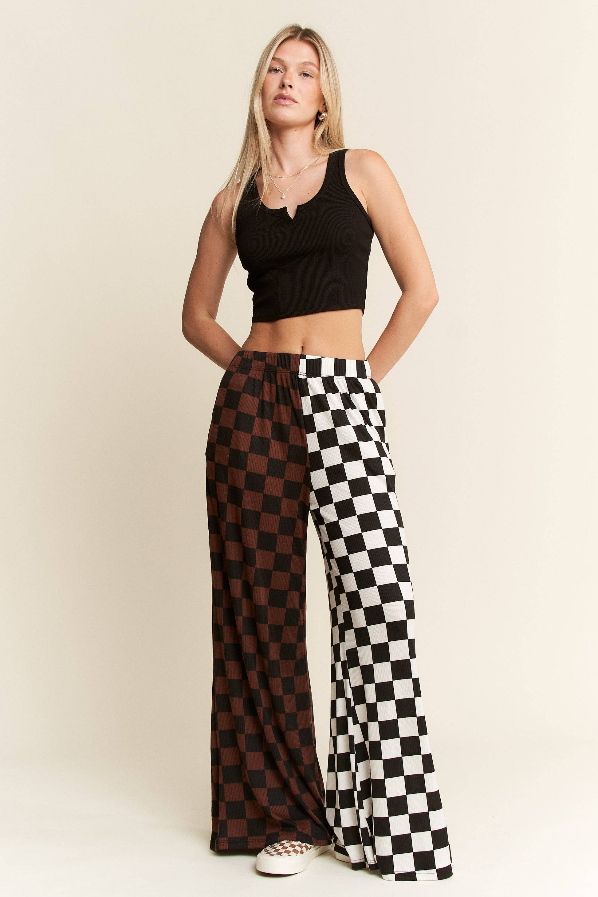 SPLIT DECISION CHECKERED PANTS