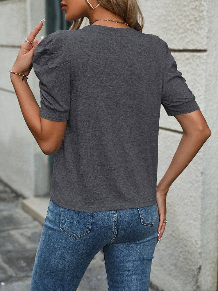 Casual Bubble Sleeve