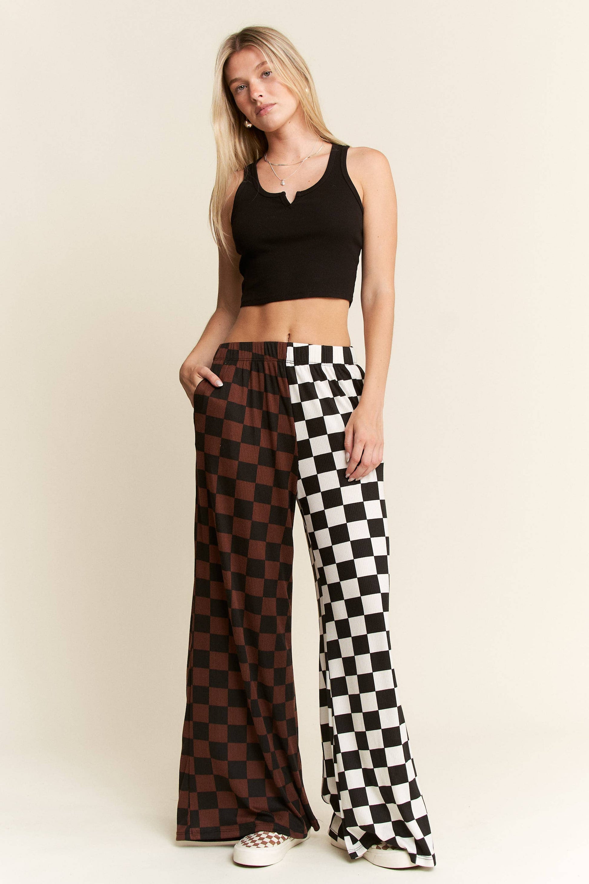 SPLIT DECISION CHECKERED PANTS