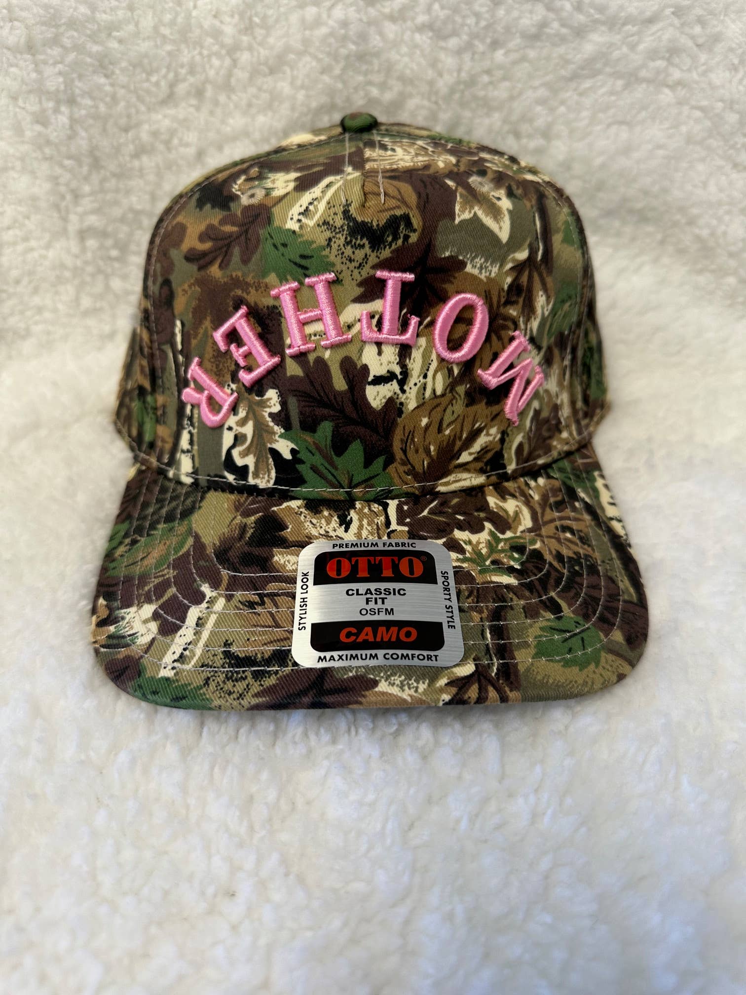 MOTHER  puff Embroidery trucker hat