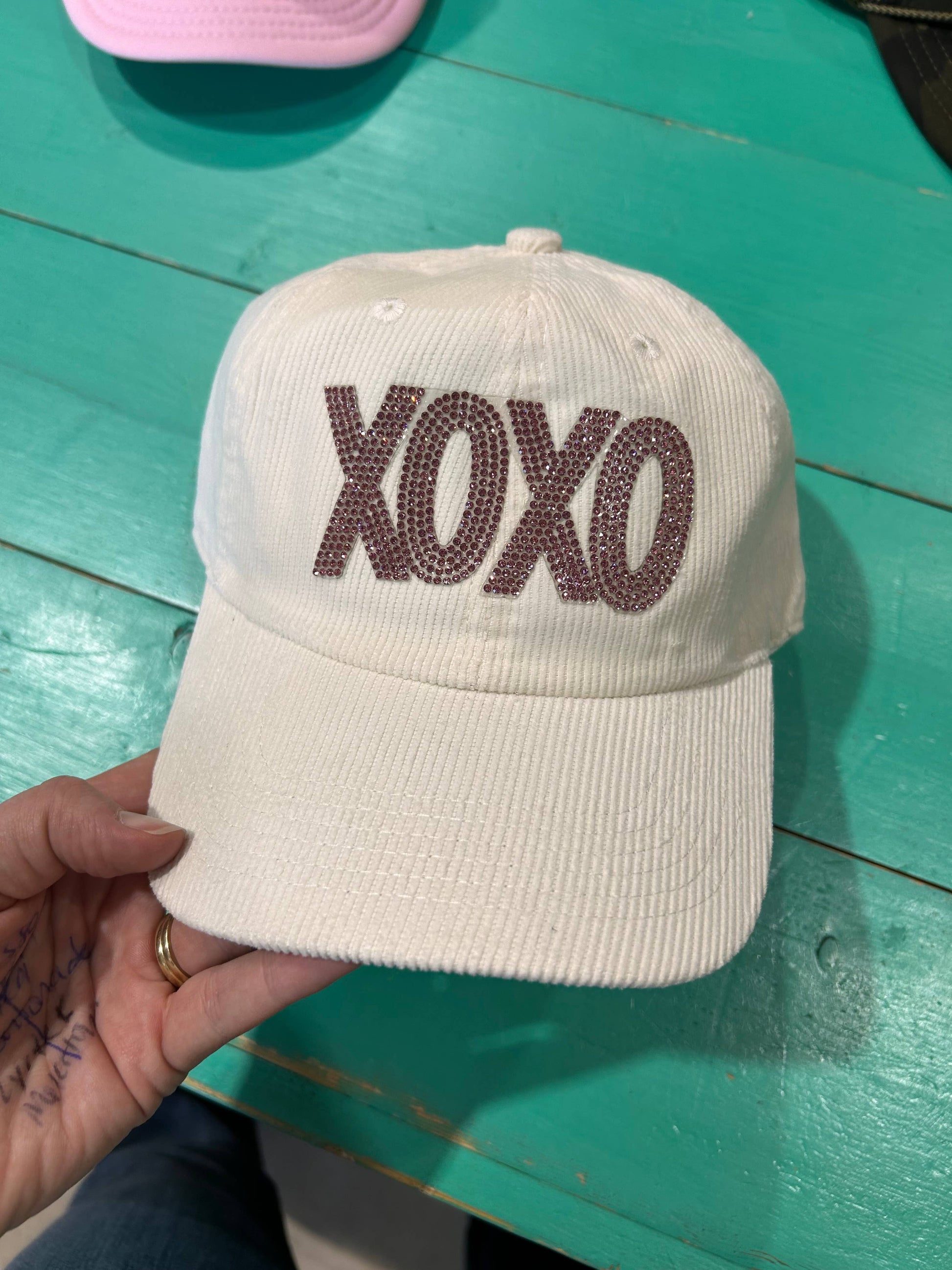XOXO Rhinestone Trucker | Valentine Cap | Cupid | Hearts |