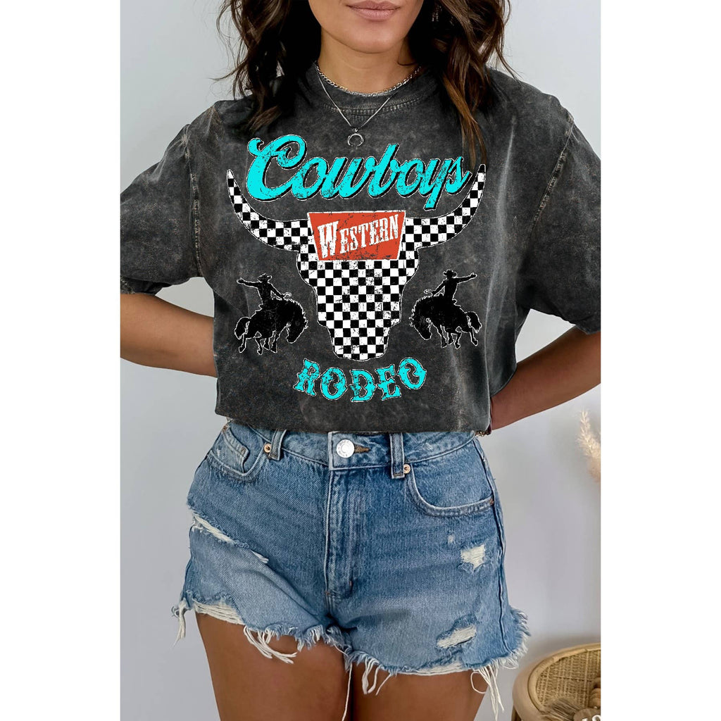 Cowboy Rodeo - Mineral Wash T Shirt
