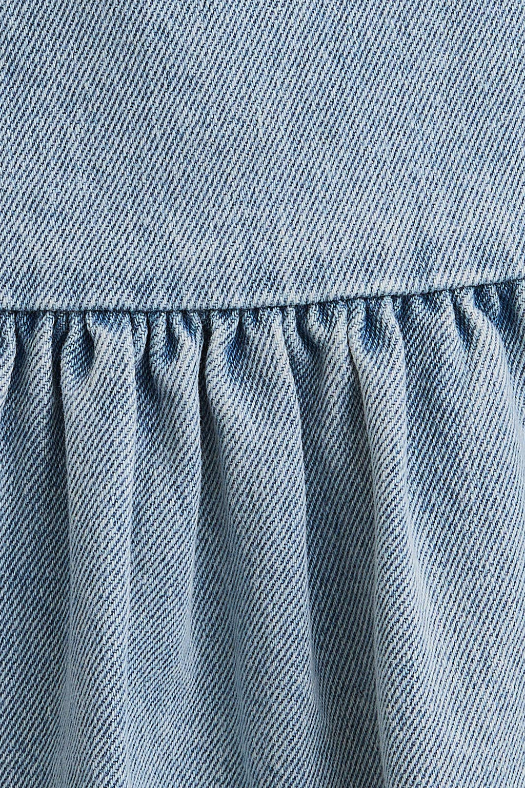 BOAT NECK SLEEVELESS LOW WAIST DENIM DRESS
