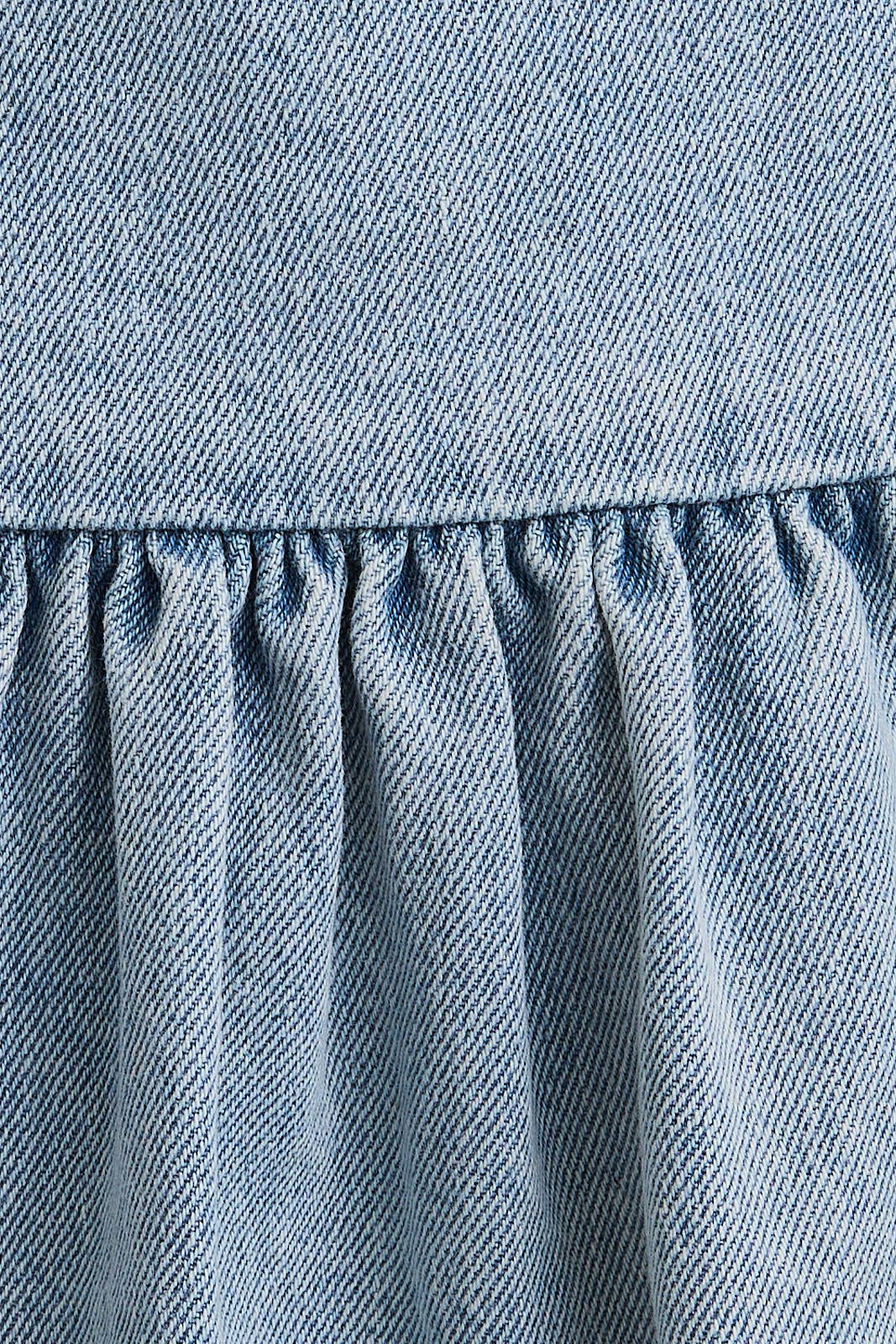 BOAT NECK SLEEVELESS LOW WAIST DENIM DRESS