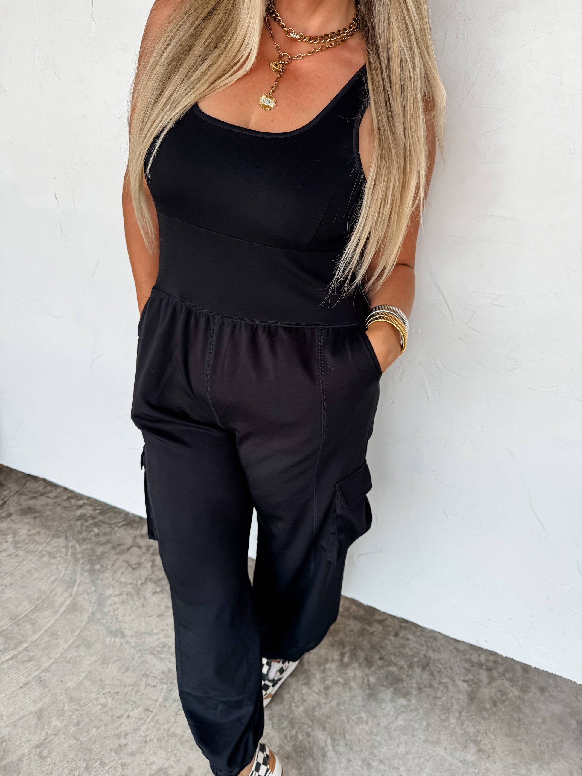 ALL SET TANK ROMPER