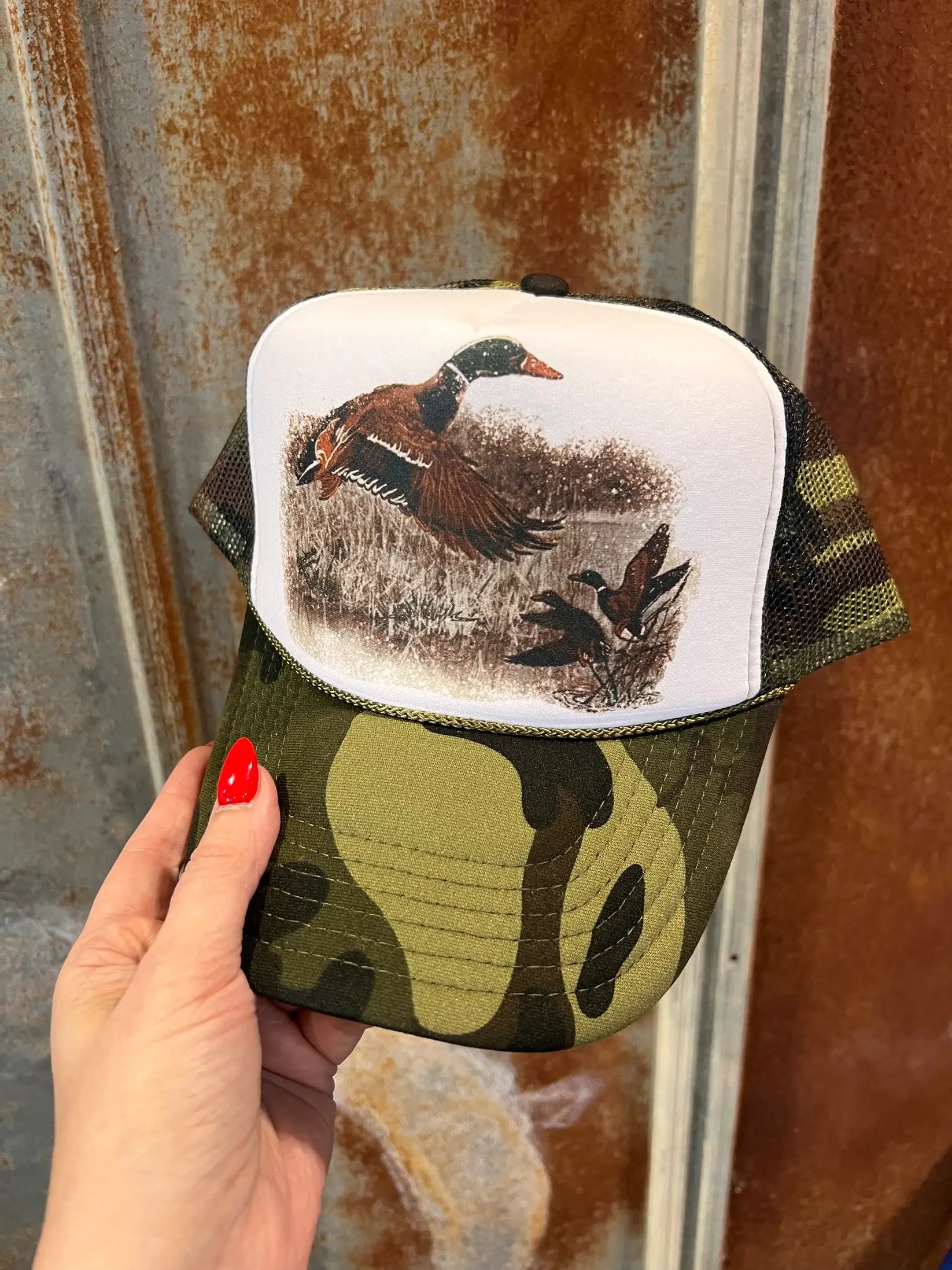 Retro Duck Trucker Cap