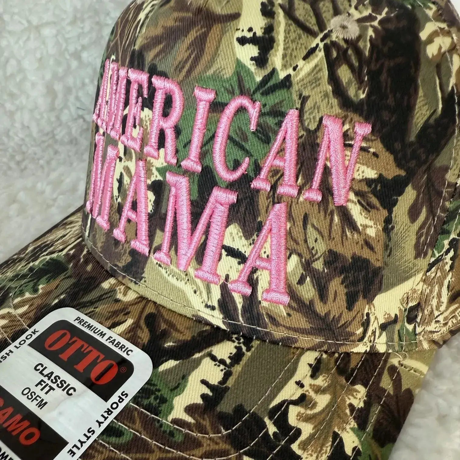 AMERICAN MAMA 3D puff embroidered snapback hat, girl hat