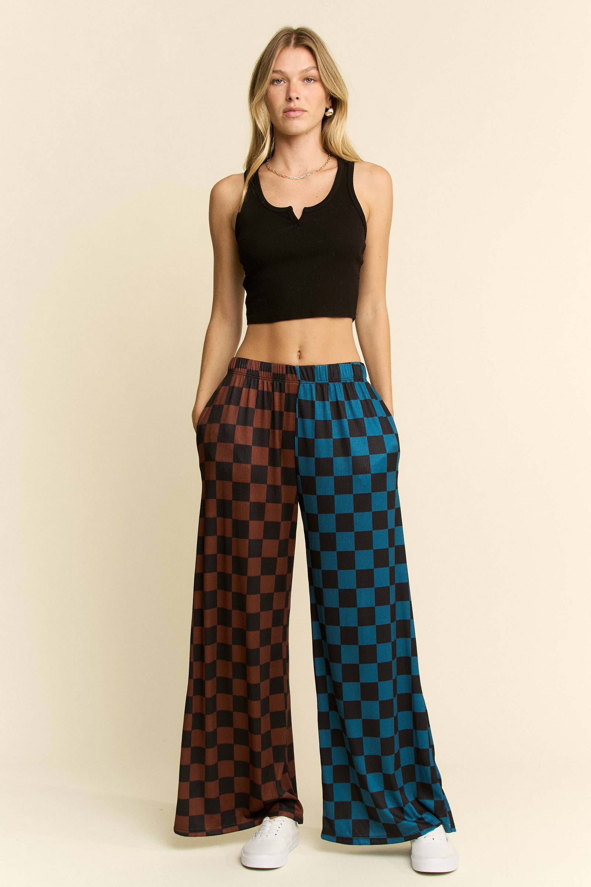 SPLIT DECISION CHECKERED PANTS