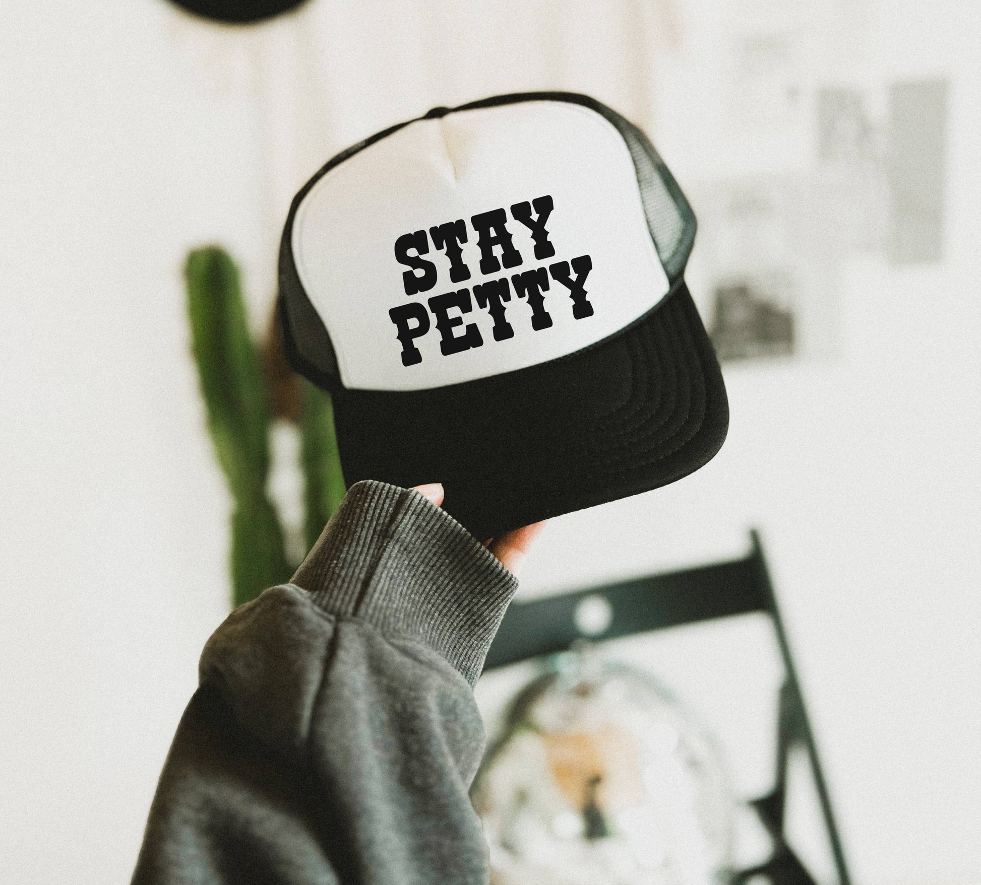 Trucker Hat, Cowgirls, Stay Petty, Foam Trucker Hat