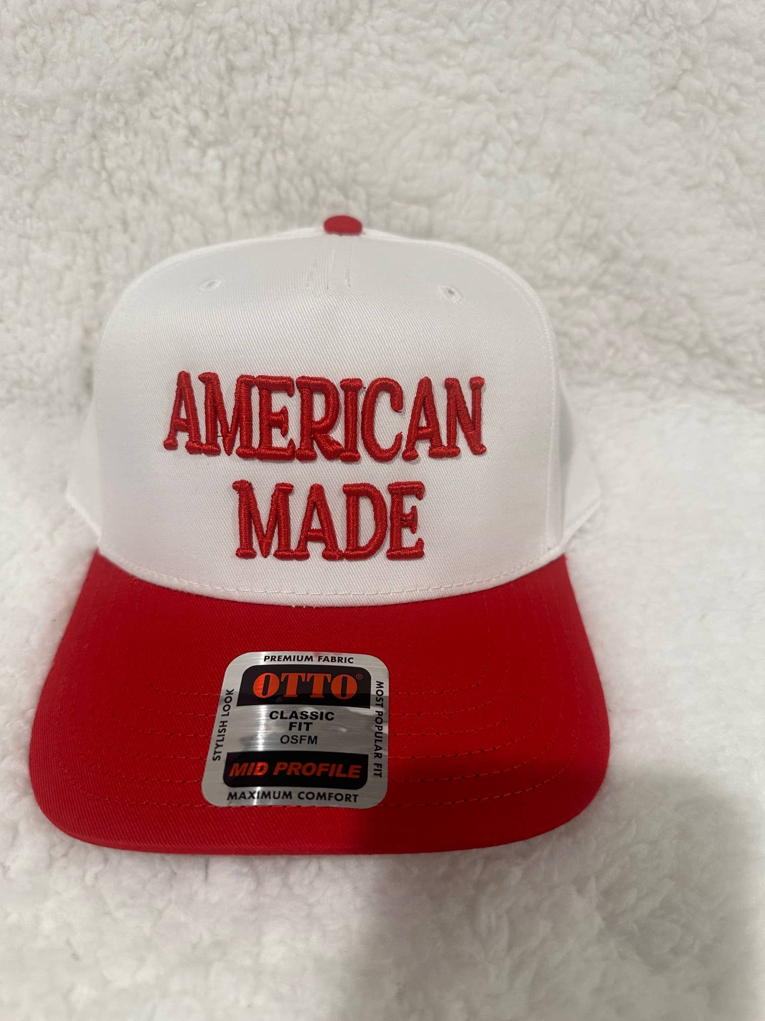AMERICAN MADE 3D puff embroidered snapback hat