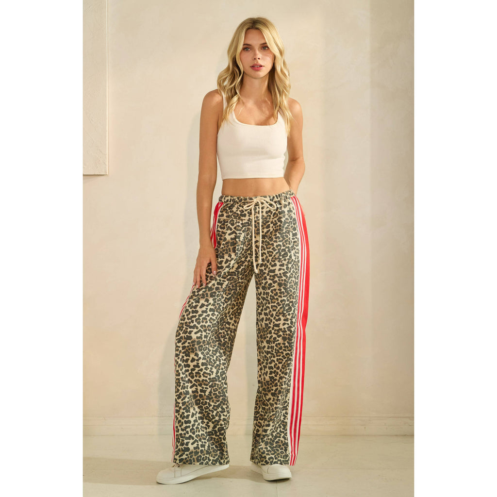 Sport Striped Wide Legged Pants