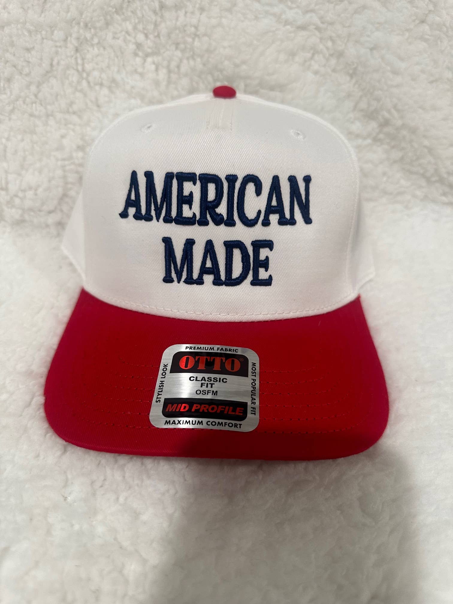AMERICAN MADE 3D puff embroidered snapback hat