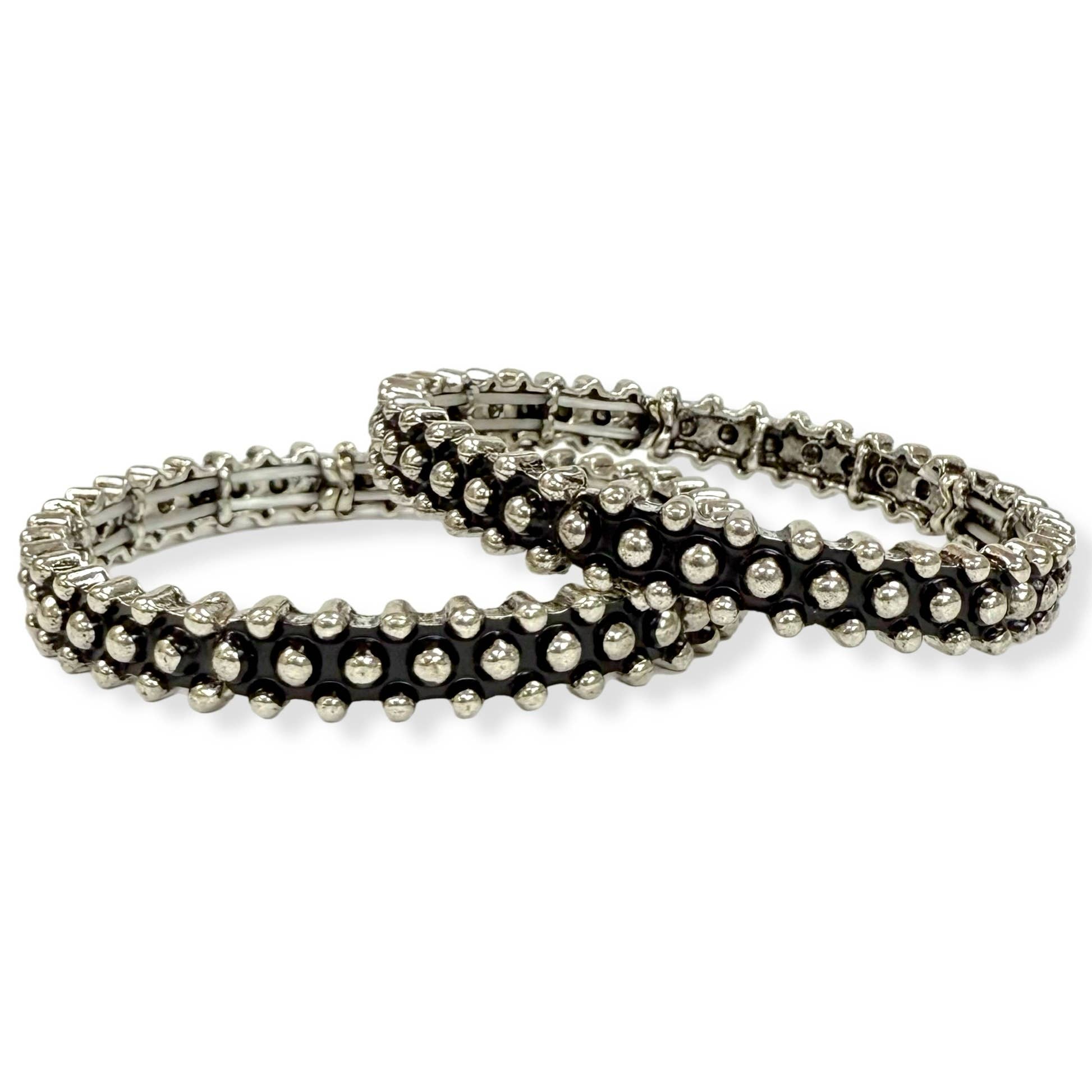 Mini Bubbles Triple Row Stretch Bracelet 