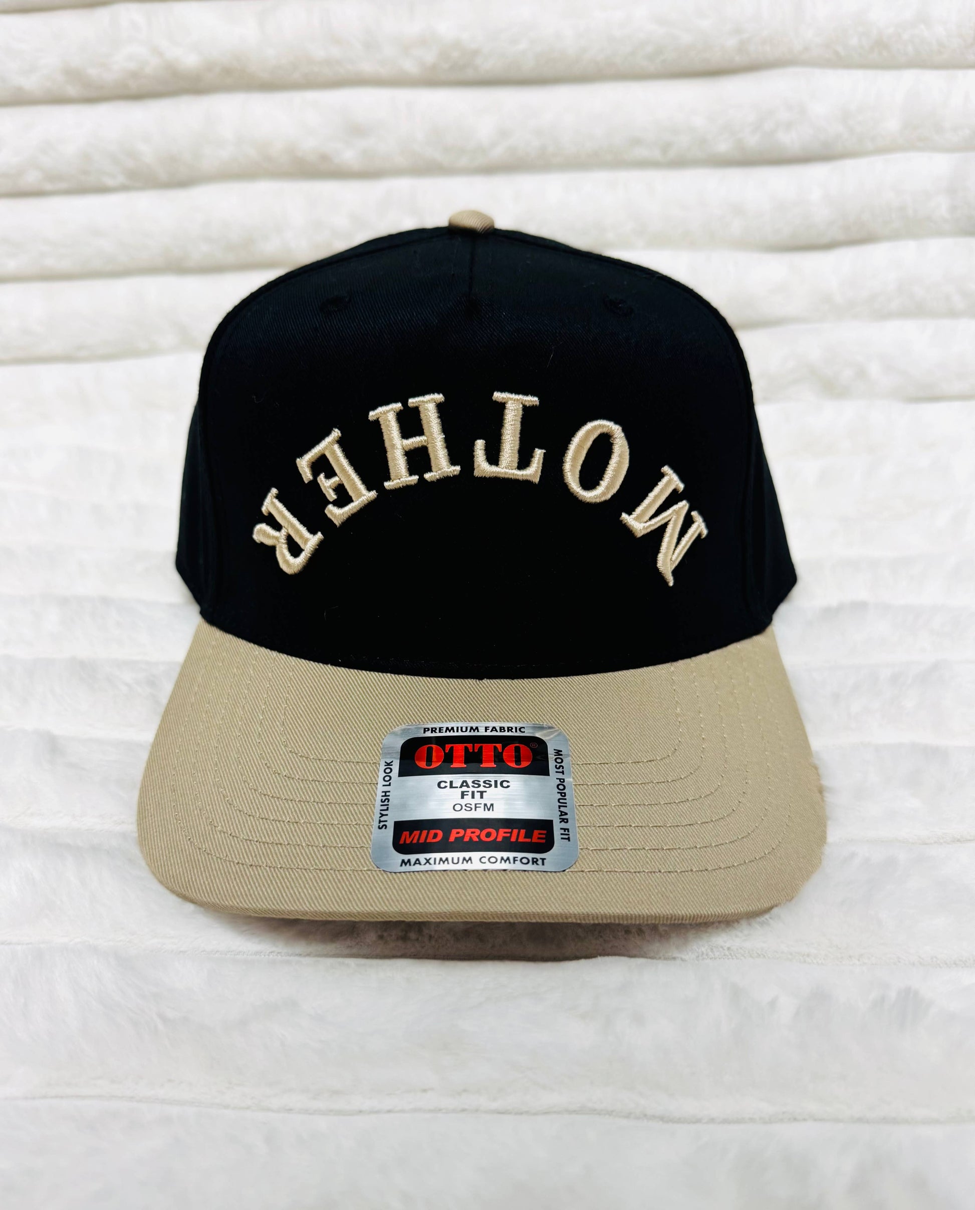 MOTHER  puff Embroidery trucker hat