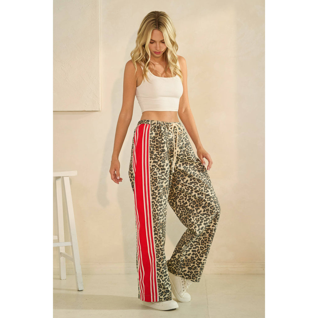 Sport Striped Wide Legged Pants
