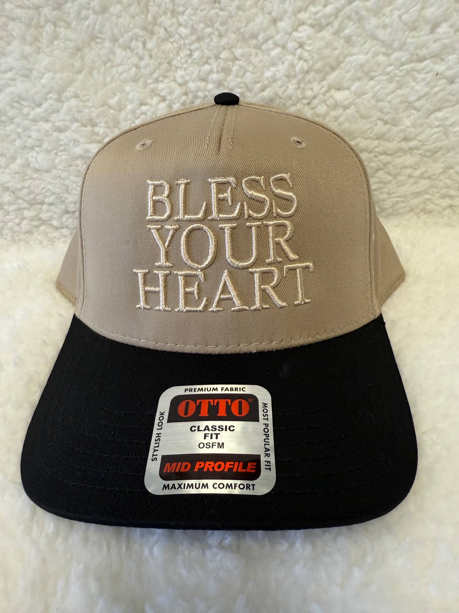BLESS YOUR HEART cute embroidered Megan Maroney trucker hat