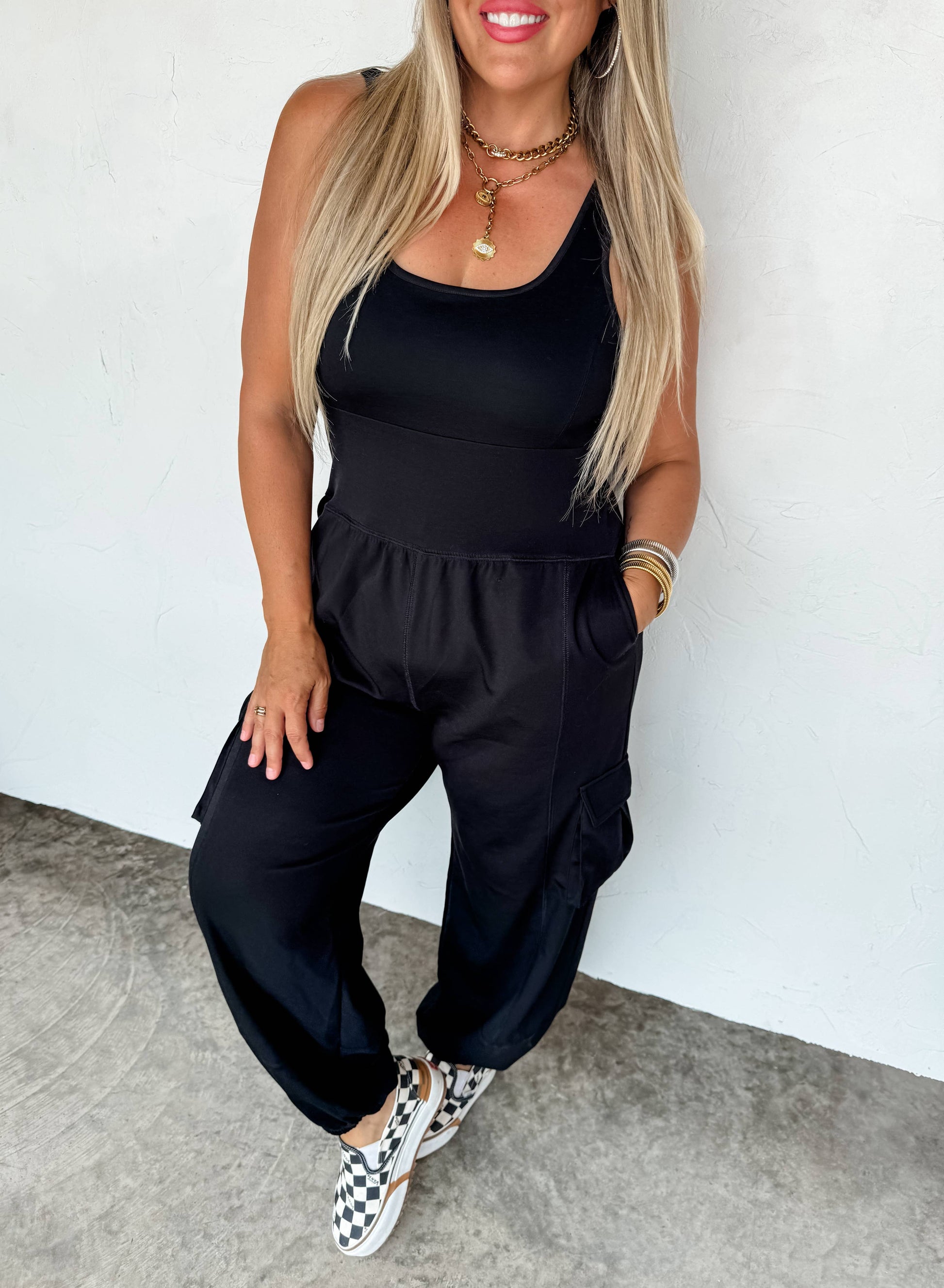 ALL SET TANK ROMPER