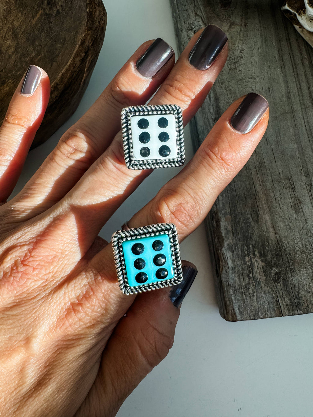 Western Ajustable Dice Ring