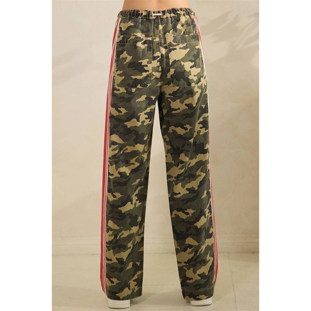 Sport Striped Wide Legged Pants