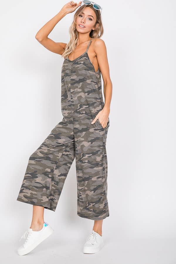 Vintage Camo Chic Women's Jumpsuit J2398